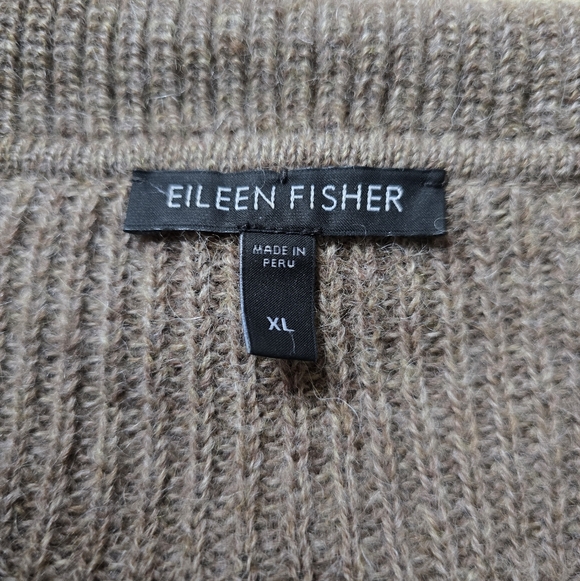 Eileen Fisher 100% Baby Alpaca Button Front Cardigan Size XL - Picture 12 of 12
